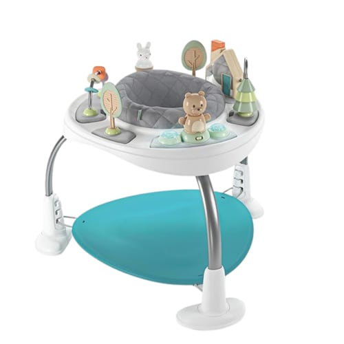 2-in-1 Baby Activity Jumper and Activity Table with Toys for 6–24 Mont