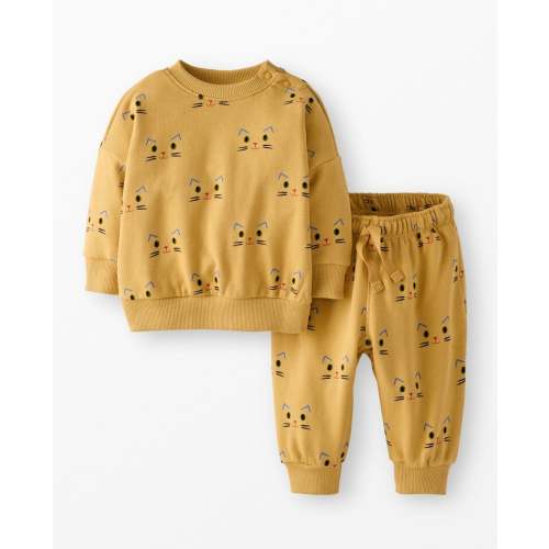 Baby Oversized French Terry Sweatshirt & Sweatpants Set