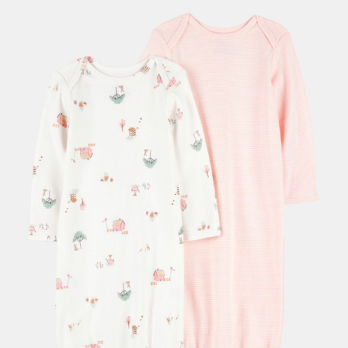 Baby 2-Pack Sleeper Gowns - Pink | Carter's