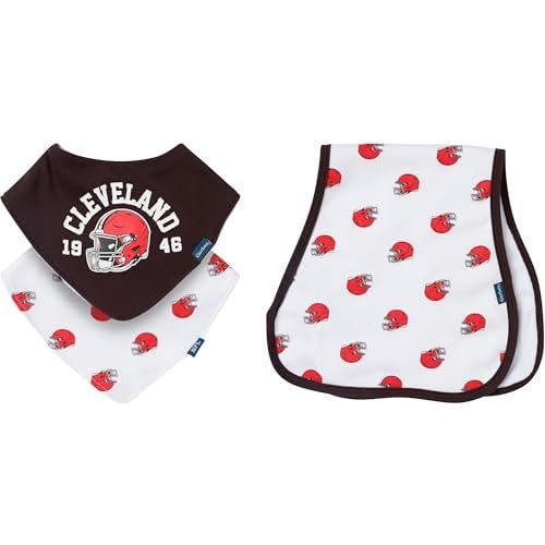 Gerber NFL Baby Bandana Bibs and Burp Cloth Set