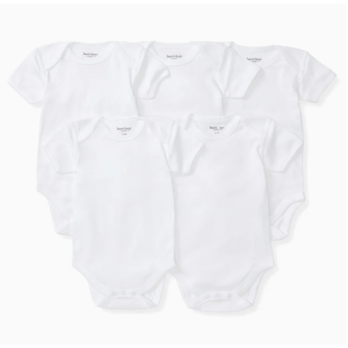 Bee Essentials Organic Short Sleeve Baby Bodysuit 5 Pack
