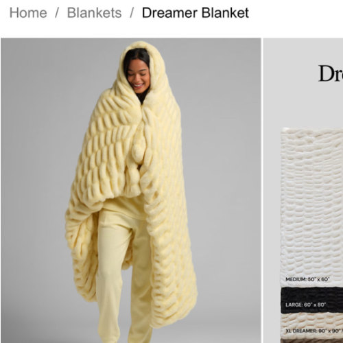 Dreamer Blanket | Super Soft, Cozy Oversized Blanket | Comfrt