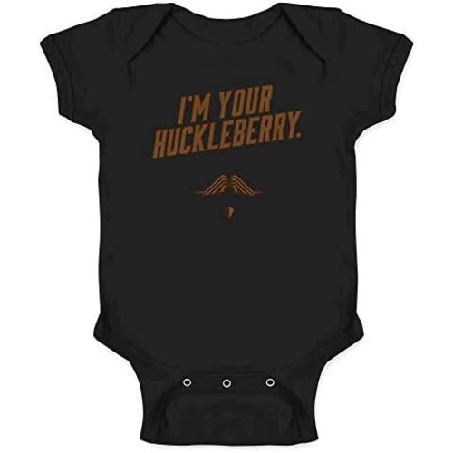 Pop Threads Im Your Huckleberry Western Quote Funny Vintage Infant Baby Boy Girl Bodysuit