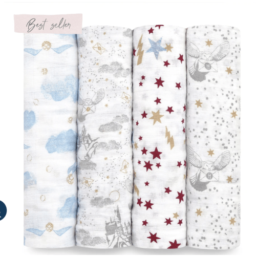 Harry Potter Cotton Swaddle 4pk | aden + anais