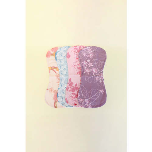 Fighting Eel Burp Cloth 4 Pack - Rosewater Hapa Lei - Burp Cloth 4 Pack - Rosewater Hapa Lei