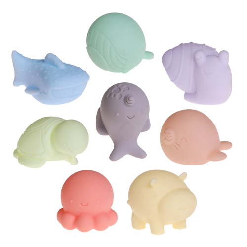 Dreambaby Mold-Free Bath Toys- Sensory Stimulating 8 Piece Set