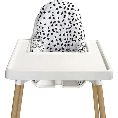Nibble and Rest Highchair Insert Cover, Compatible for IKEA Antilop Highchair, High Chair Accessories Stain-Proof and Wipeable Insert Cover(Cushion NOT Included)(Dalmation)