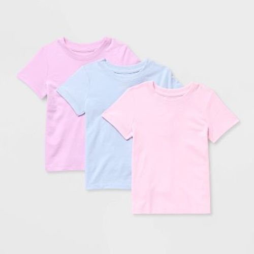 Toddler Girls' 3pk Short Sleeve T-Shirt - Cat & Jack™