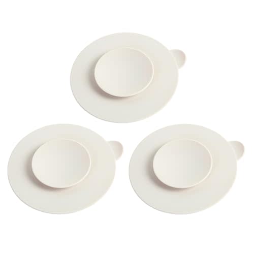 Suction Plates Double Sided Suction Cups Plate Cup s Silicone Utensil Rest 3pcs Silicone Double Sided s Utensil Rest Sucker Pads