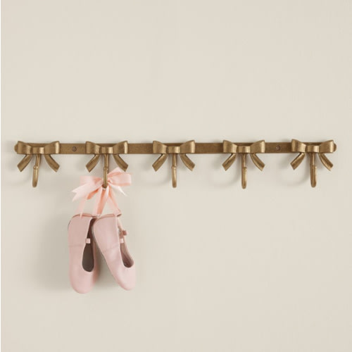 Ava Ribbon Cast Metal Brass Hook (24") | Pottery Barn Kids