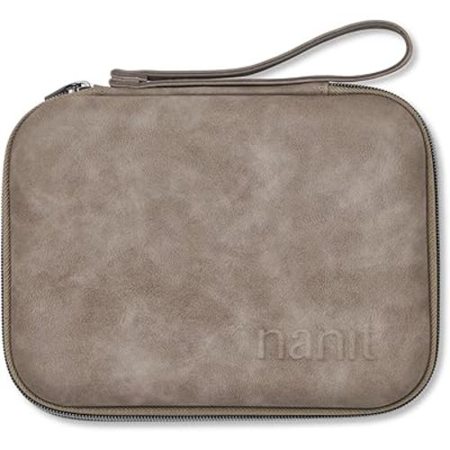 Nanit Travel Case - Protective Hard Shell Carrying Case for Nanit Pro Baby Monitor and Multi-Stand Travel Accessory, Greige
