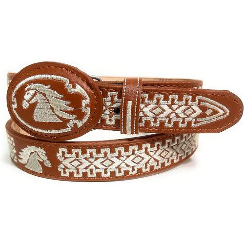 Boys Charro Belt, Cinto Charro Bordado, Kids Embroidered western Belt
