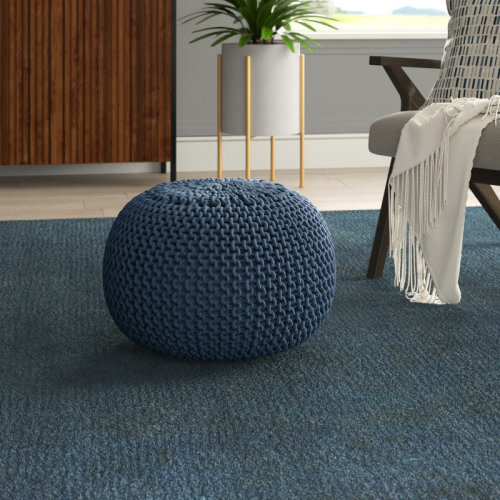 Dakota Fields Odriscoll 20" Wide Round Pouf Ottoman & Reviews | Wayfair
