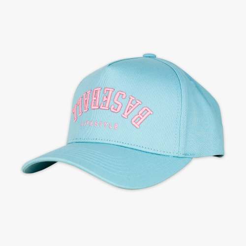 Upside Down Baseball Hat - Light Blue/Pink – Baseball Lifestyle 101