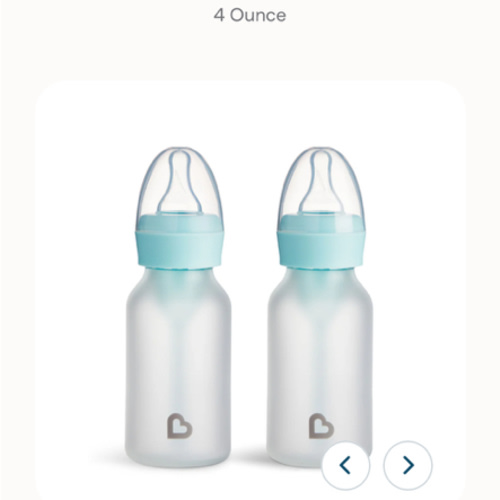 Bond® Silicone Glass Bottle 4oz or 8oz, 2pk | Munchkin