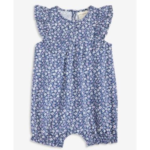 Baby Girls Floral-Print Cotton Sunsuit, Macy's Exclusive