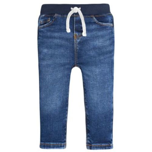 Baby Boys Neutral Rib Waist Skinny Jeans