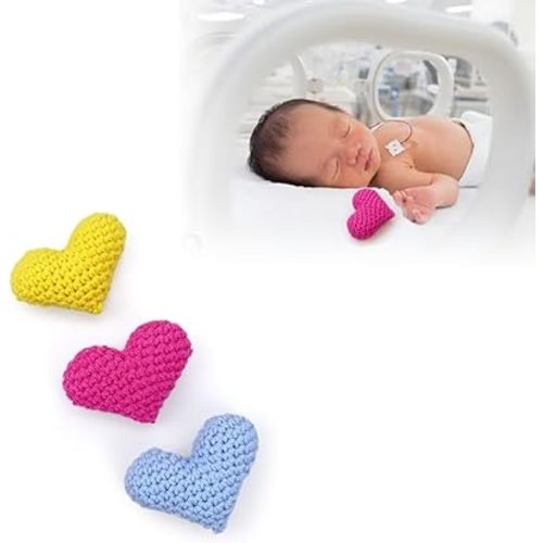 3 Pack Scent Bonding Hearts NICU Bonding Hearts for Infant Preemie and Parent Bonding NICU Gifts