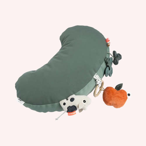 Tummy Time Activity Pillow - Tiny Farm Green