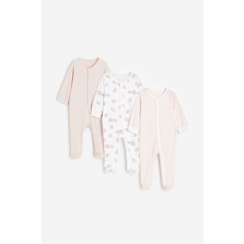 3-pack Cotton Pajama Jumpsuits