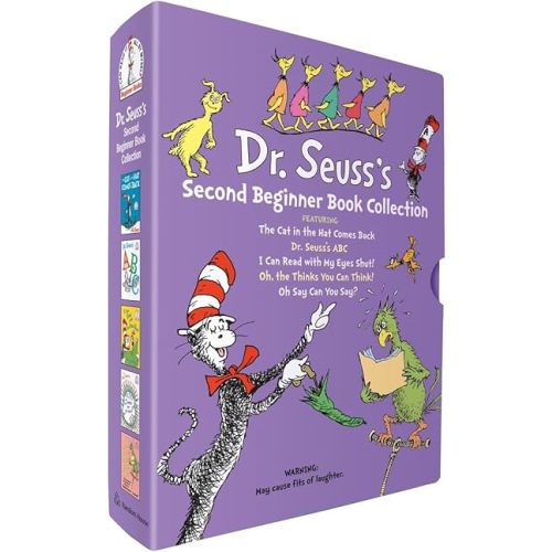 Dr. Seuss's Second Beginner Book Boxed Set Collection: The Cat in the Hat Comes Back; Dr. Seuss's ABC; I Can Read with My Eyes Shut!; Oh, the Thinks ... Think!; Oh Say Can You Say? (Beginner Books) Hardcover – Picture Book, September 27, 2011