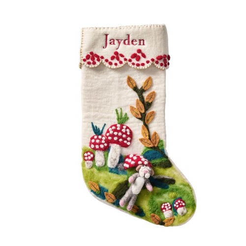 Scenic Felted Wool Christmas Stocking Collection