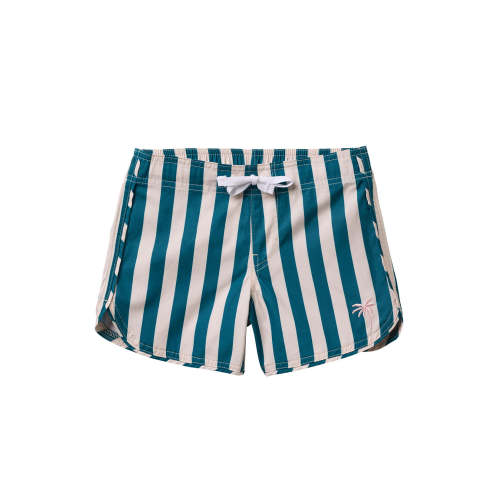Seaesta Scallop Retro Flare Boardshort / Cabana Stripe / Charleston