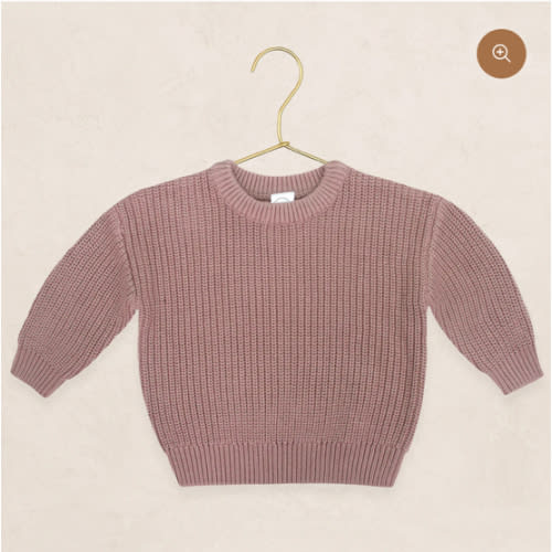 Knit Chunky Sweater - Mauve