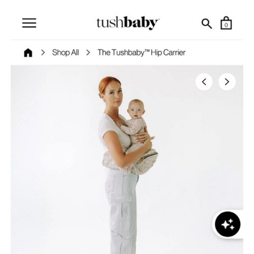 The Tushbaby Hip Carrier - Gingham