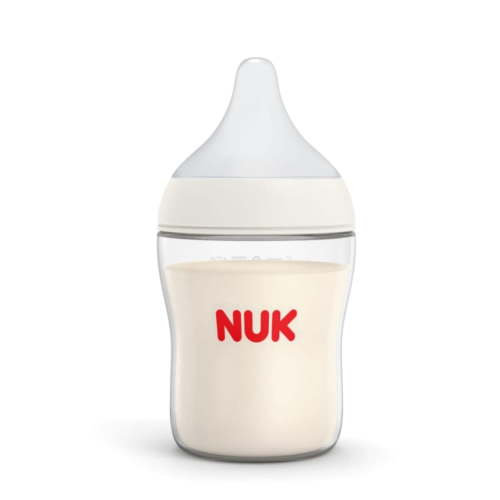 NUK Perfect Match Anti-Colic Baby Bottle, Slow Flow Silicone Nipple, 5 oz, 1 Pack
