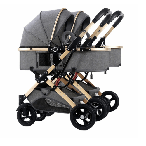 Side-by-Side Convertible Baby Stroller