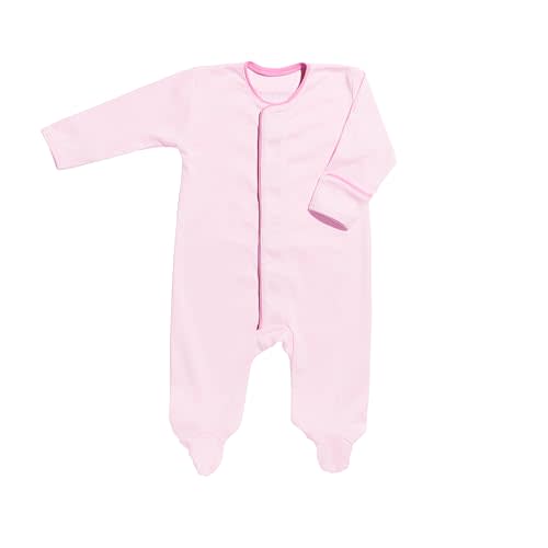 Magnetic Baby Footie – Pima Cotton One-Piece Onesie, Silicone-Sealed Closures, Unisex NB-12M