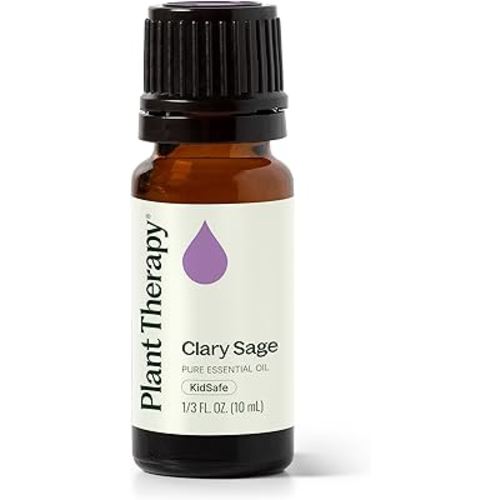 Plant Therapy Clary Sage Essential Oil 100% Pure, Undiluted, Natural Aromatherapy, Therapeutic Grade 10 mL (1/3 oz)