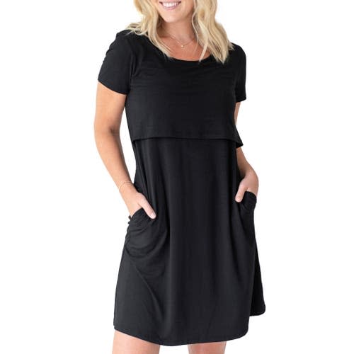 Eleanora Overlay Maternity/Nursing Sleep Shirt