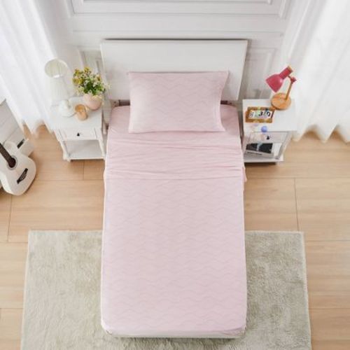 Prism Pink/Blue Wave Grid Jersey Sheet Set