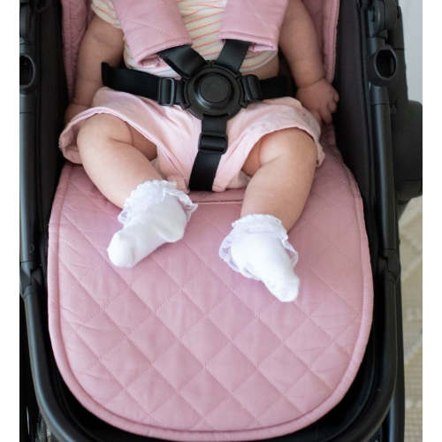 Universal Quilted Pram Liner | Dusty Mauve