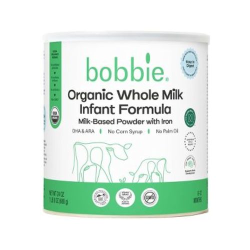 Bobbie Organic Whole Milk Infant Formula Powder - 24oz