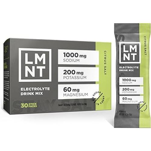 LMNT Zero Sugar Electrolytes - Citrus Salt | Drink Mix | 30-Count