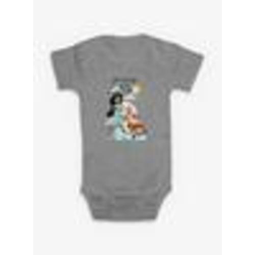 Disney Aladdin Jasmine Princess In Charge Infant Bodysuit - GREY | BoxLunch