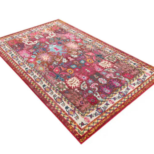 Multicolor 5' x 8' Washable Fleur Rug | Rugs.com