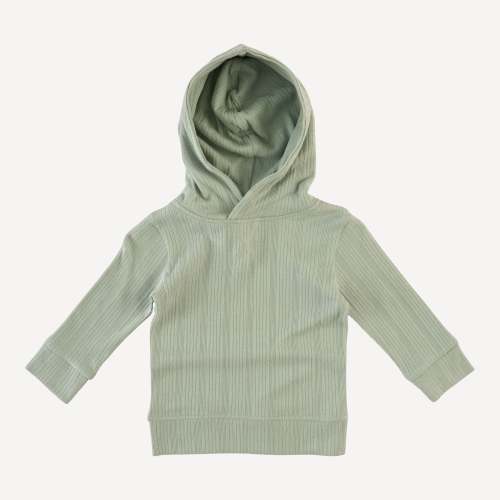 long sleeve essential skinny hoodie | iceberg green | organic cotton m – kate quinn
