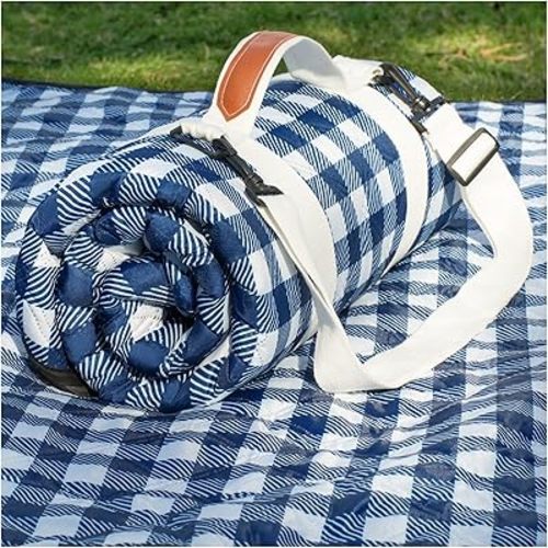 Genovega Waterproof Picnic Blanket Beach Outdoor Mat Rug Registry Wedding Search by Name Must Have Items Newly Wed Married Couple Gifts Bridal Husband Wife Men Women Mr Mrs 1 Anniversary Present
