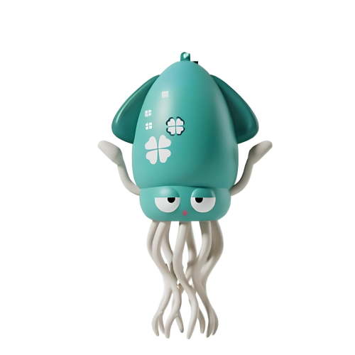Electric Auto-Avoid Octopus Toy - Dancing Squid Kids Toy, LED Light & Music Electric Octopus for Toddlers, Green