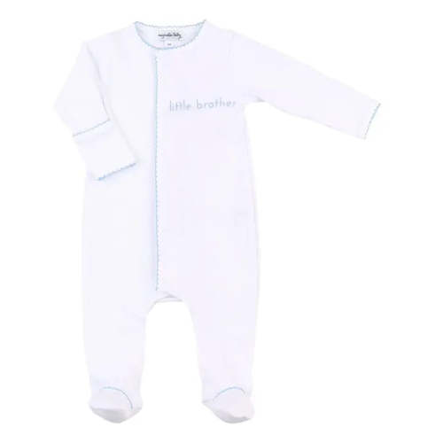 Little Brother Embroidered Footie – Little Larks Children's Boutique