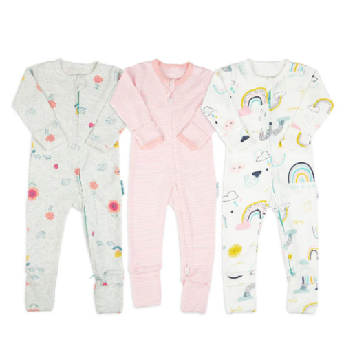Trio Pack Pinks Sleepsuits with Zipper – Robin and Roo Baby