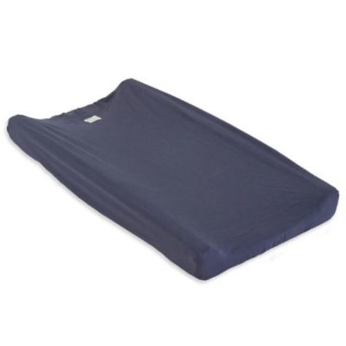 Burt's Bees Baby® Organic Cotton Changing Pad Cover in Indigo - INDIGO - CHANGING PAD COVER