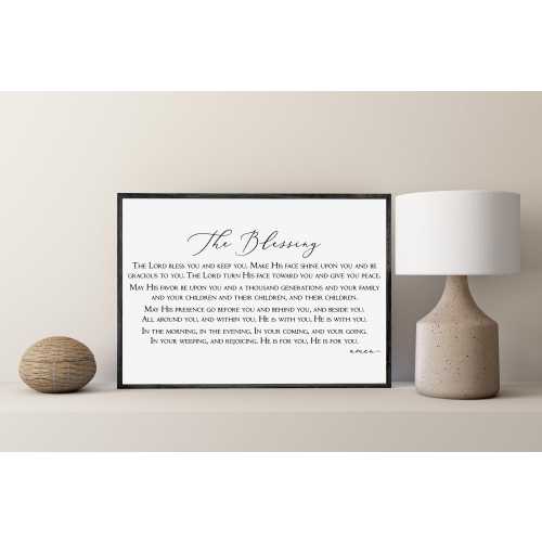 The Blessing, Song Lyrics Kari Jobe, Scripture Wall Art, Wood Signs, Christian Wall Decor, May His Favor Be Upon You, Scripture Signs