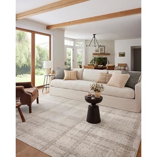 Loloi Angela Rose Ember Collection EMB-04 Ivory/Multi 5'-3" x 7'-6" Area Rug
