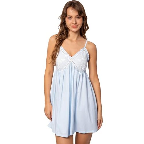 Nanxson Womens Cotton Nightgown Sexy Lace Sleep Dress Victorian Sleepshirt Full Slip Nightwear