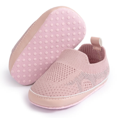 Bonario Baby Girls Boys Shoes Infant Casual Sneakers Newborn Soft Sole Slip on for First Walkers 3-18 Months